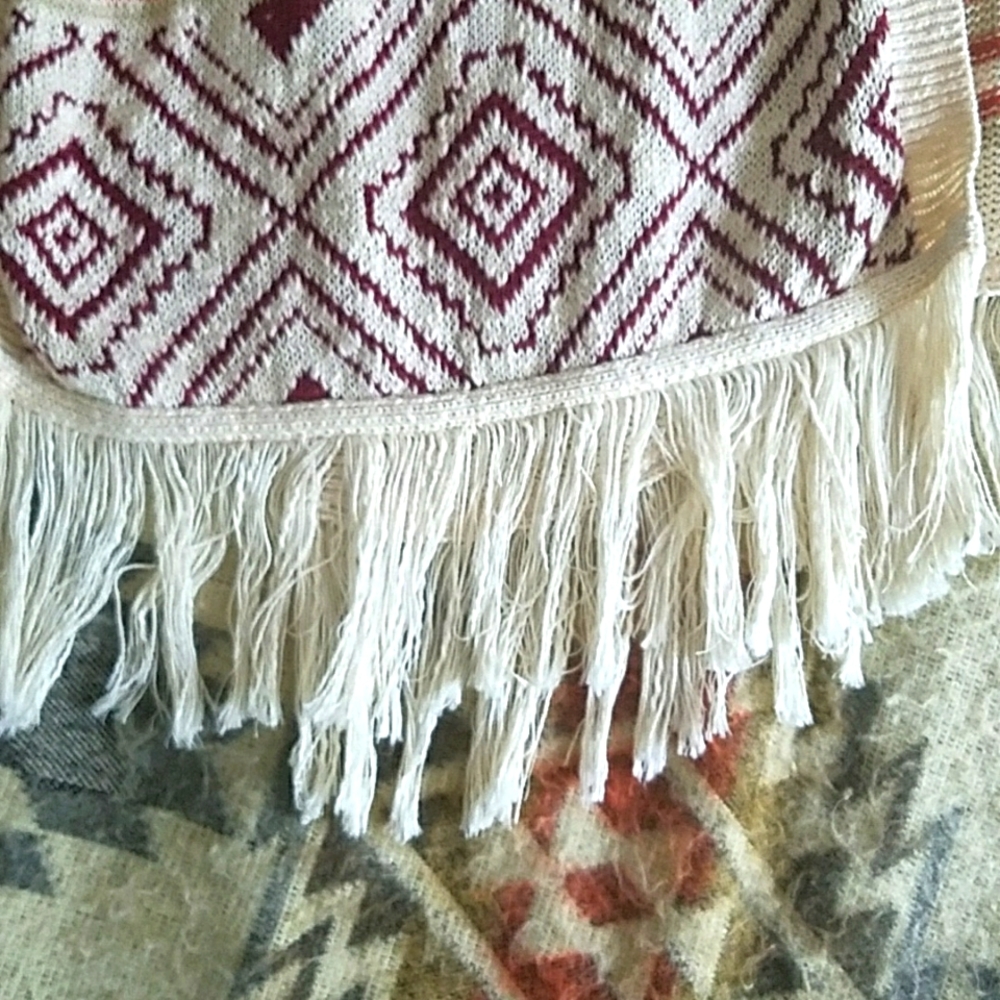 Boho Poncho Duster - Picture 3 of 9